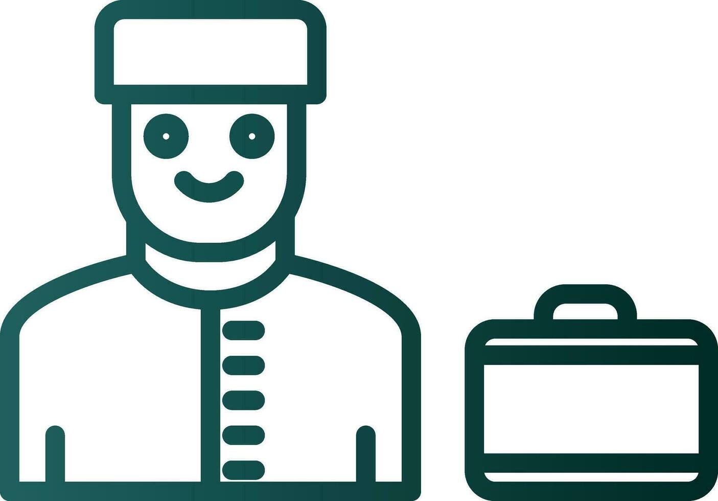 Bell boy Vector Icon Design