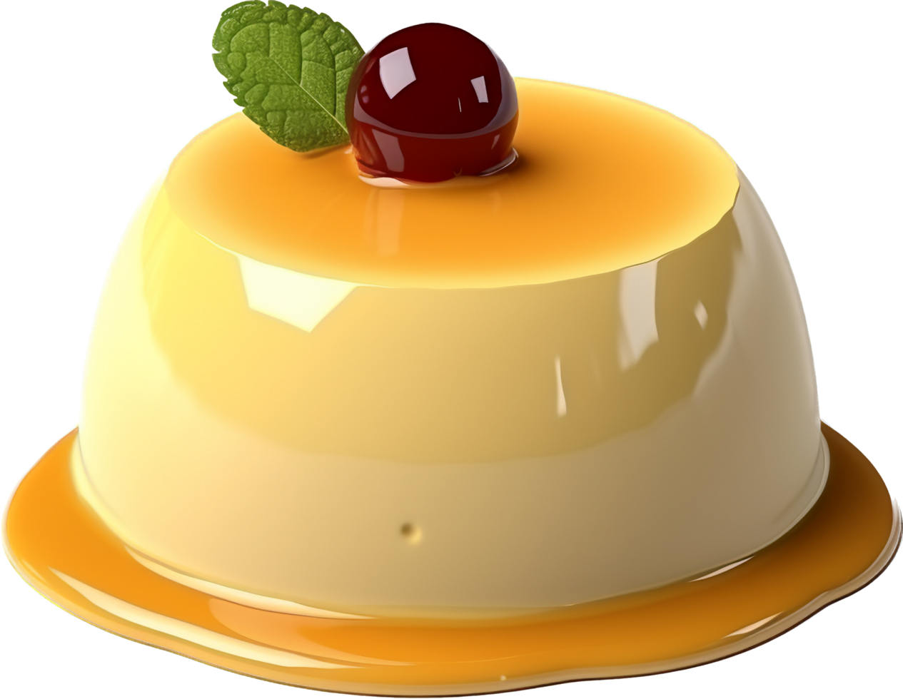 Pudding png with AI generated.