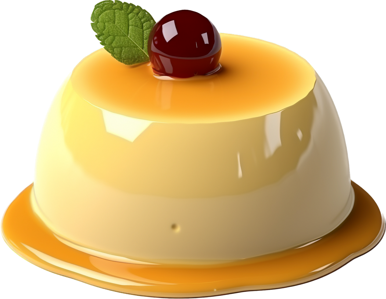 Pudding png with AI generated.