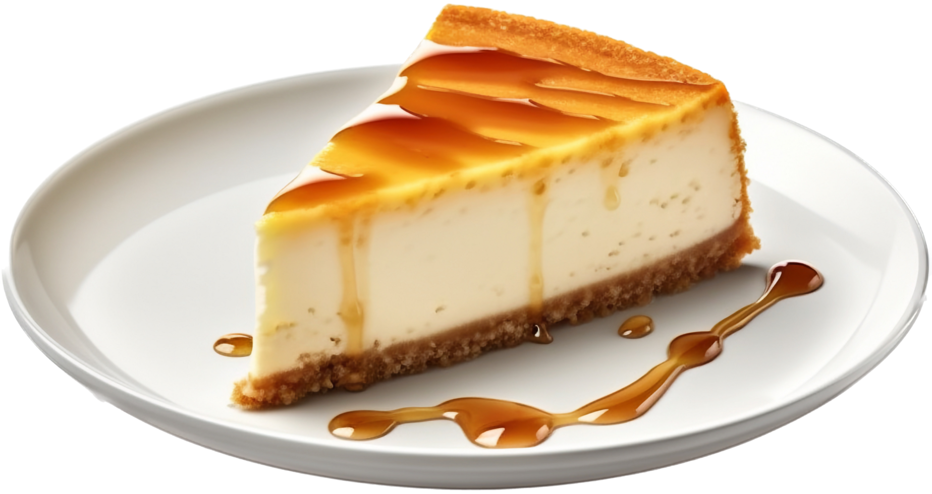 Cheesecake png with AI generated.