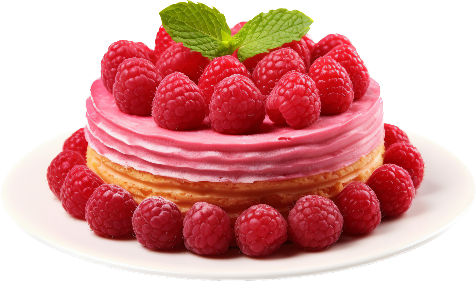Raspberry charlotte with png