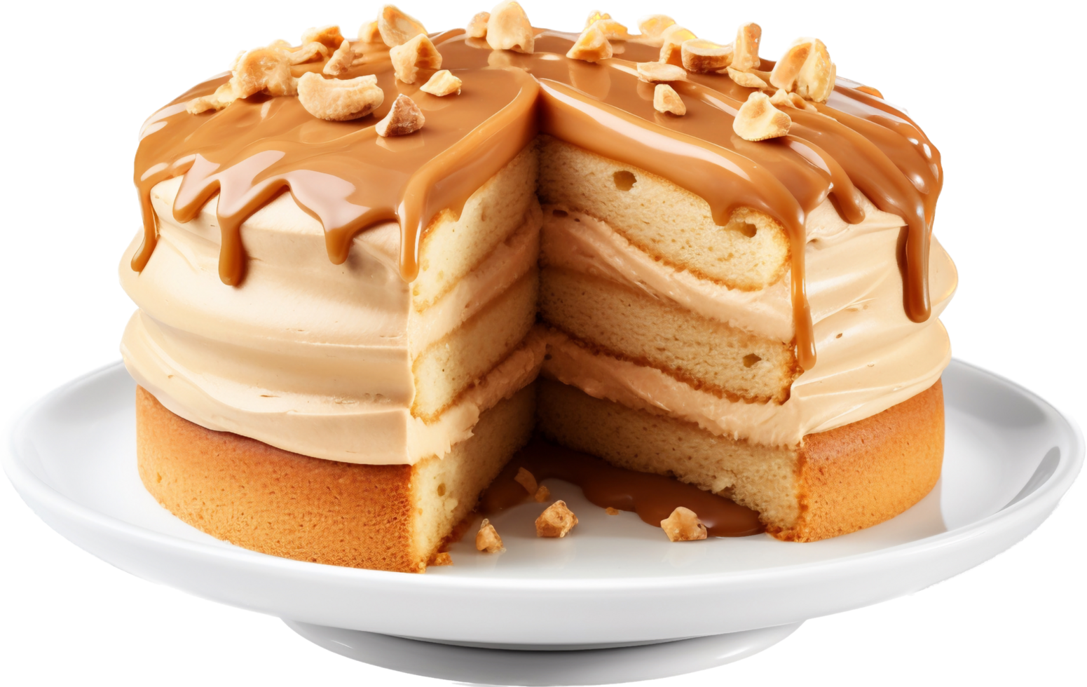 Peanut butter cake with . png