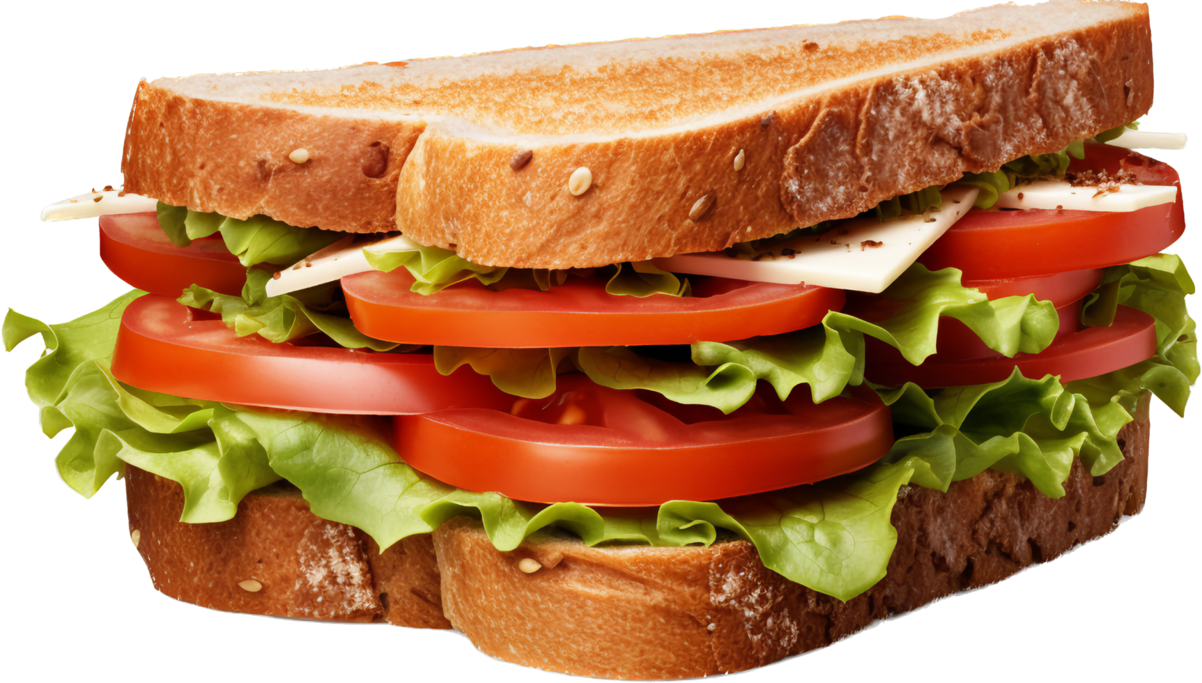 Sandwich png with AI generated