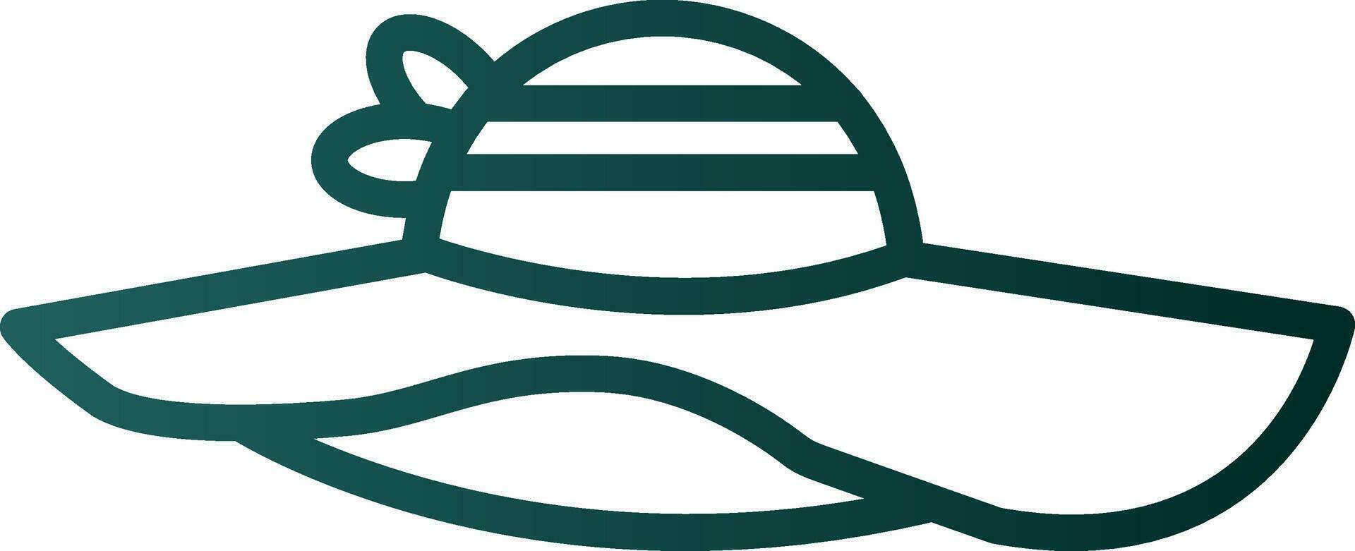 Sun hat Vector Icon Design