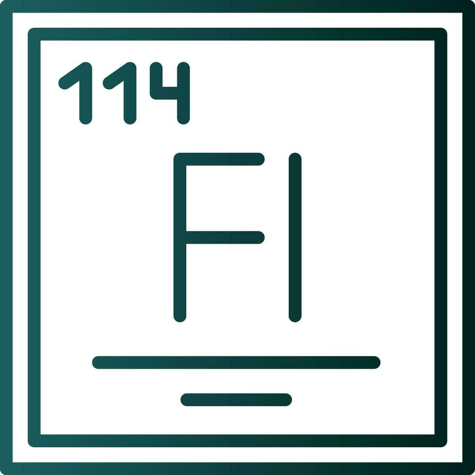 Flerovium Vector Icon Design