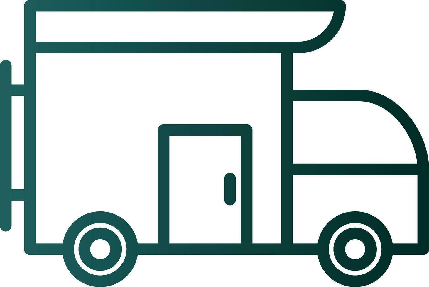 Camper van Vector Icon Design