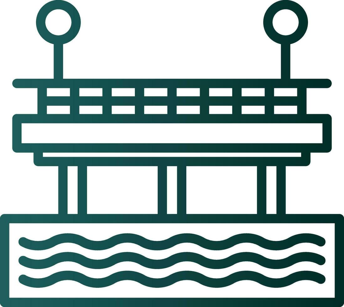 diseño de icono de vector de muelle