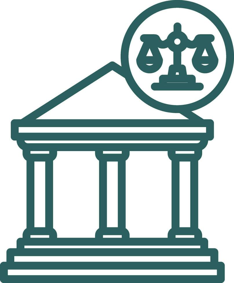 Court Vector Icon Design