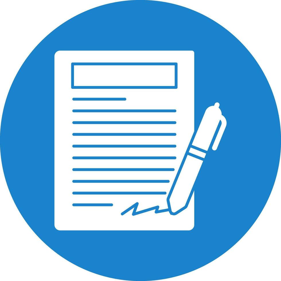 Agreement Vector Icon Design