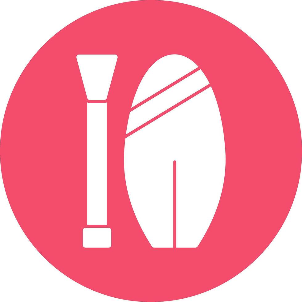 Paddle board Vector Icon Design