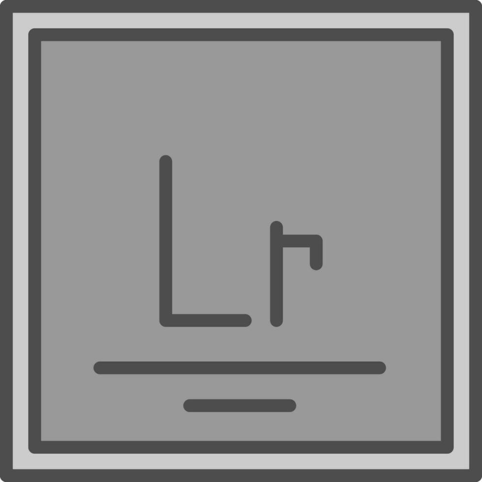 Lawrencium Vector Icon Design