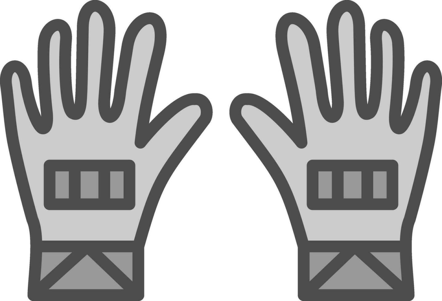 guantes, vector, icono, diseño vector