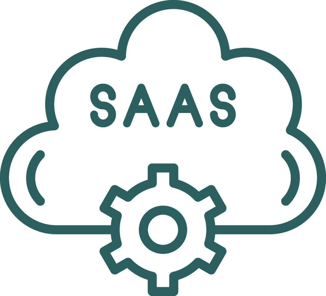 Saas Vector Icon Design