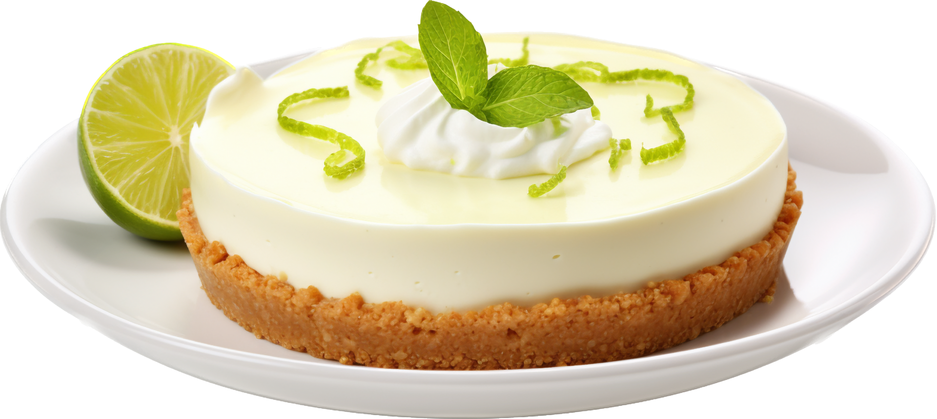 Key Lime pie with . png