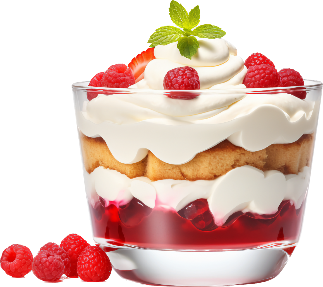 Trifle png with AI generated.