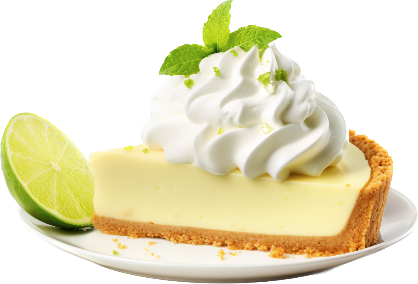 Key Lime pie with . png