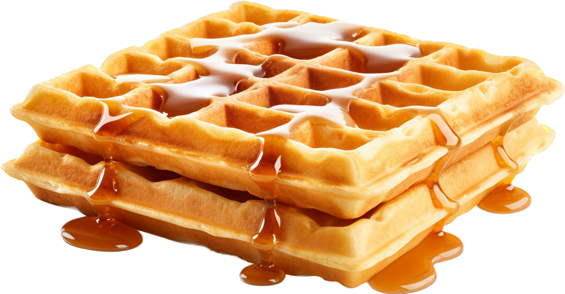 Waffle png with AI generated.