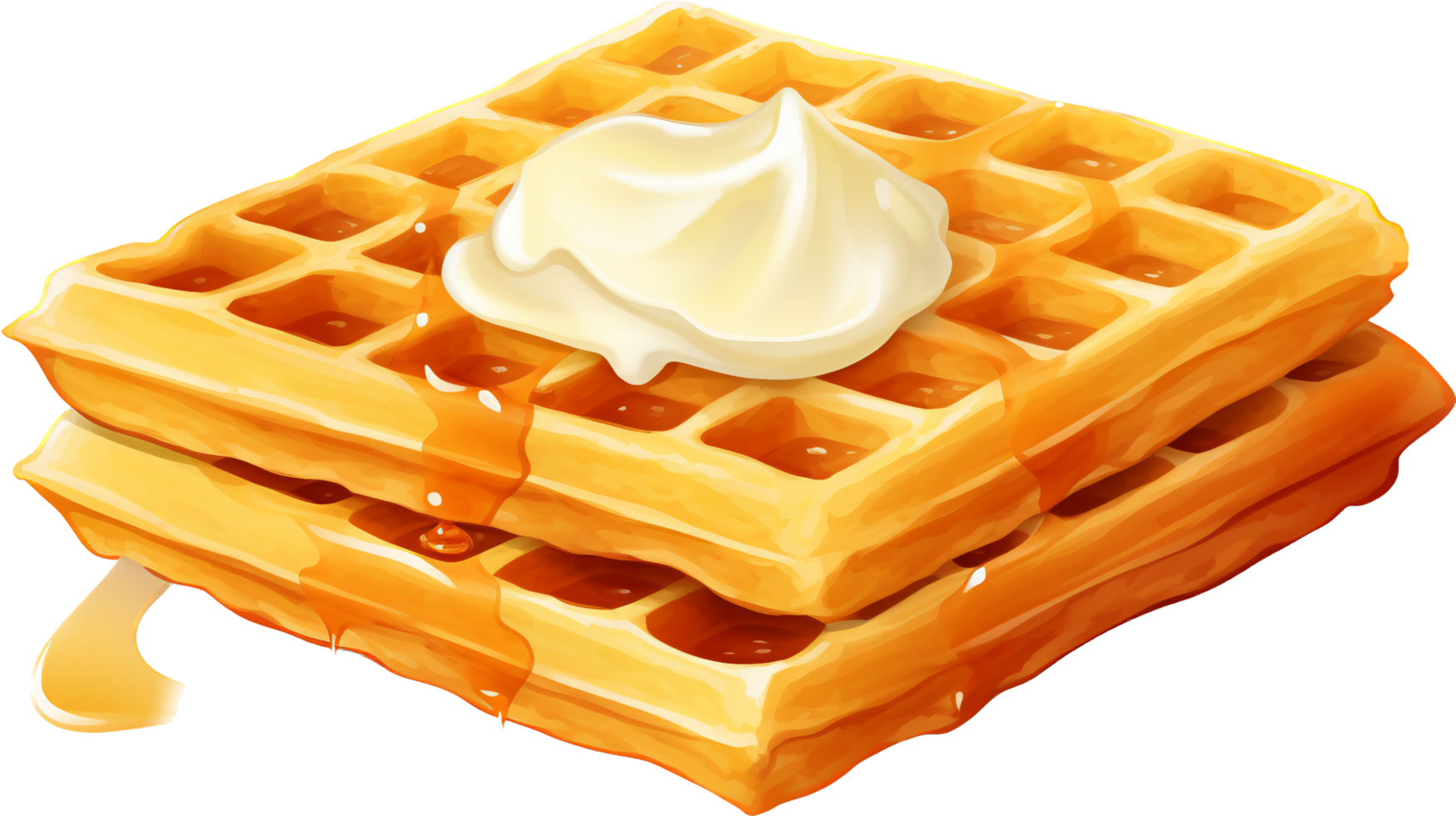 Waffel png mit ai generiert.