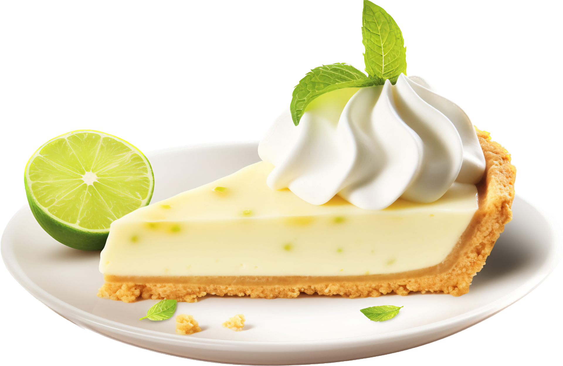 Key Lime pie png with AI generated. 25067627 PNG