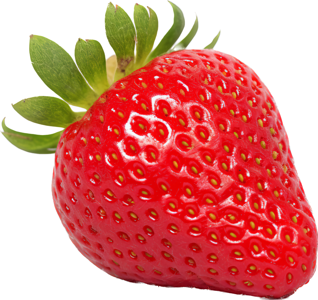 Strawberry png with AI generated.