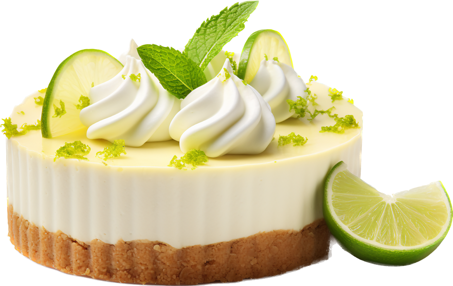 Key Lime pie with . png