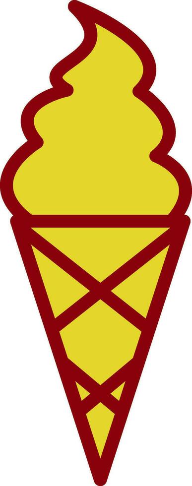 Ice cream cone Vector Icon Design