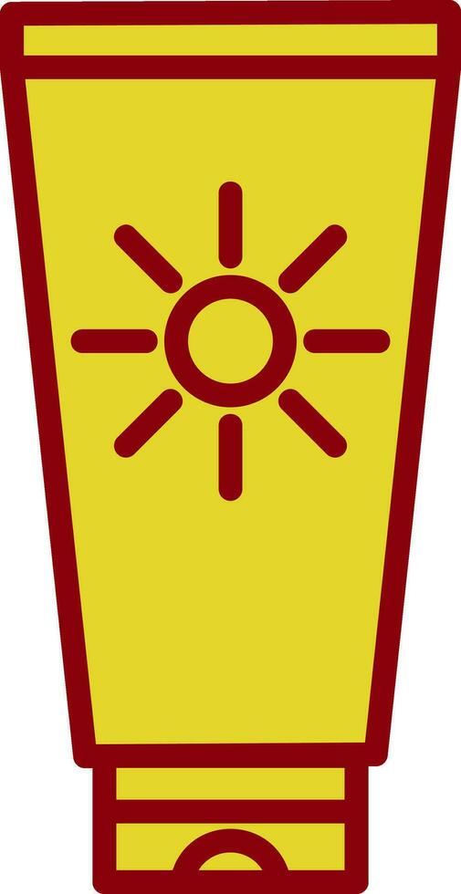 Sun cream Vector Icon Design