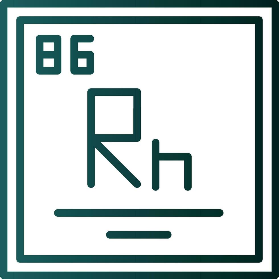 Radon Vector Icon Design