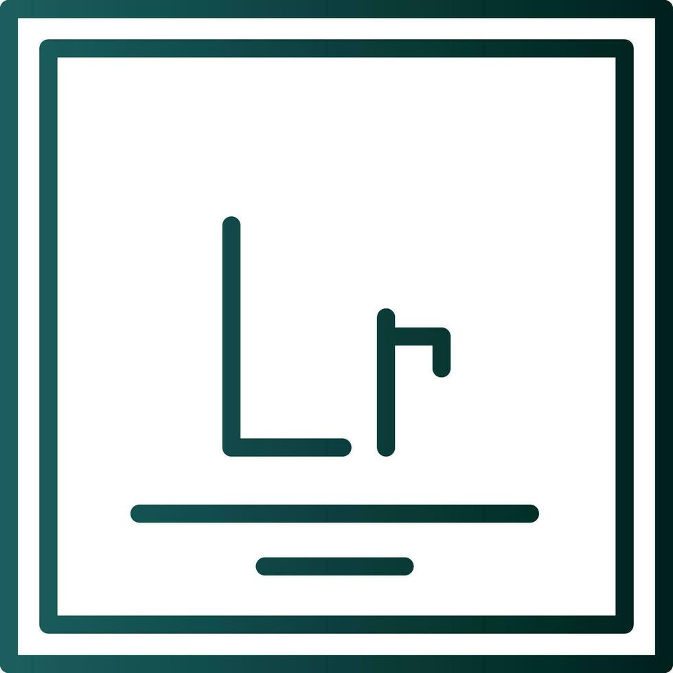 Lawrencium Vector Icon Design