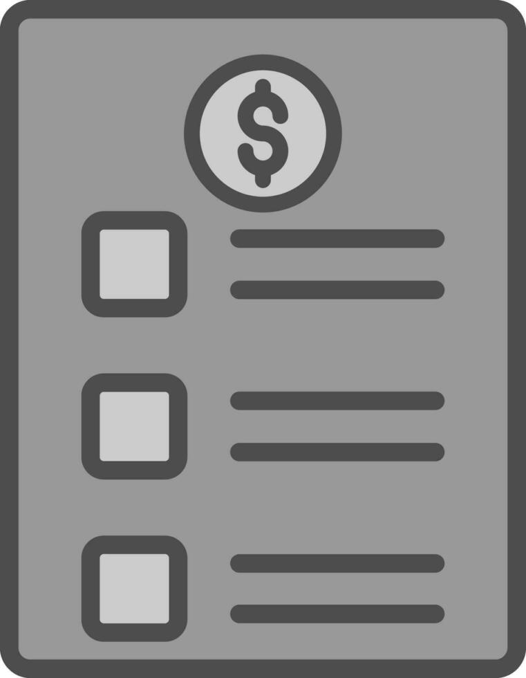 Price list Vector Icon Design