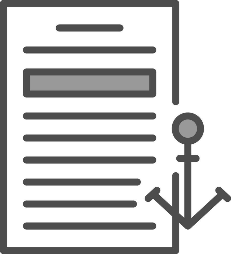 Anchor text Vector Icon Design