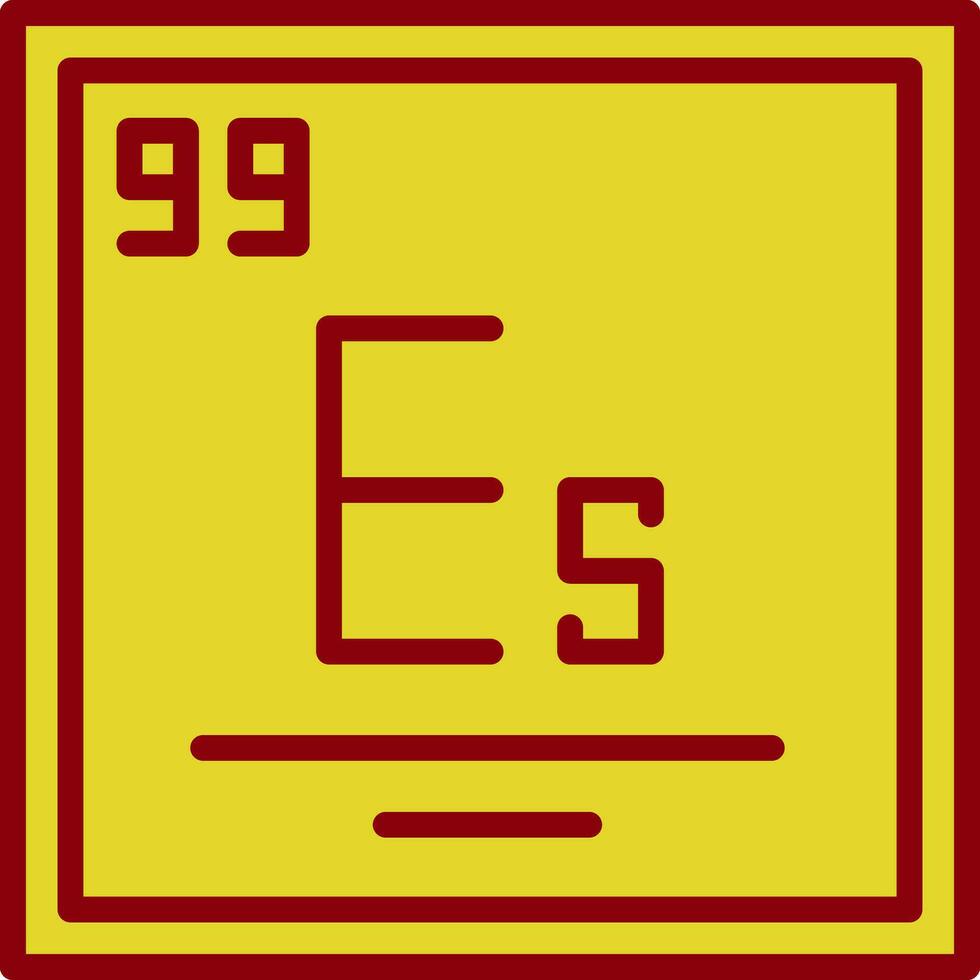 Einsteinium Vector Icon Design