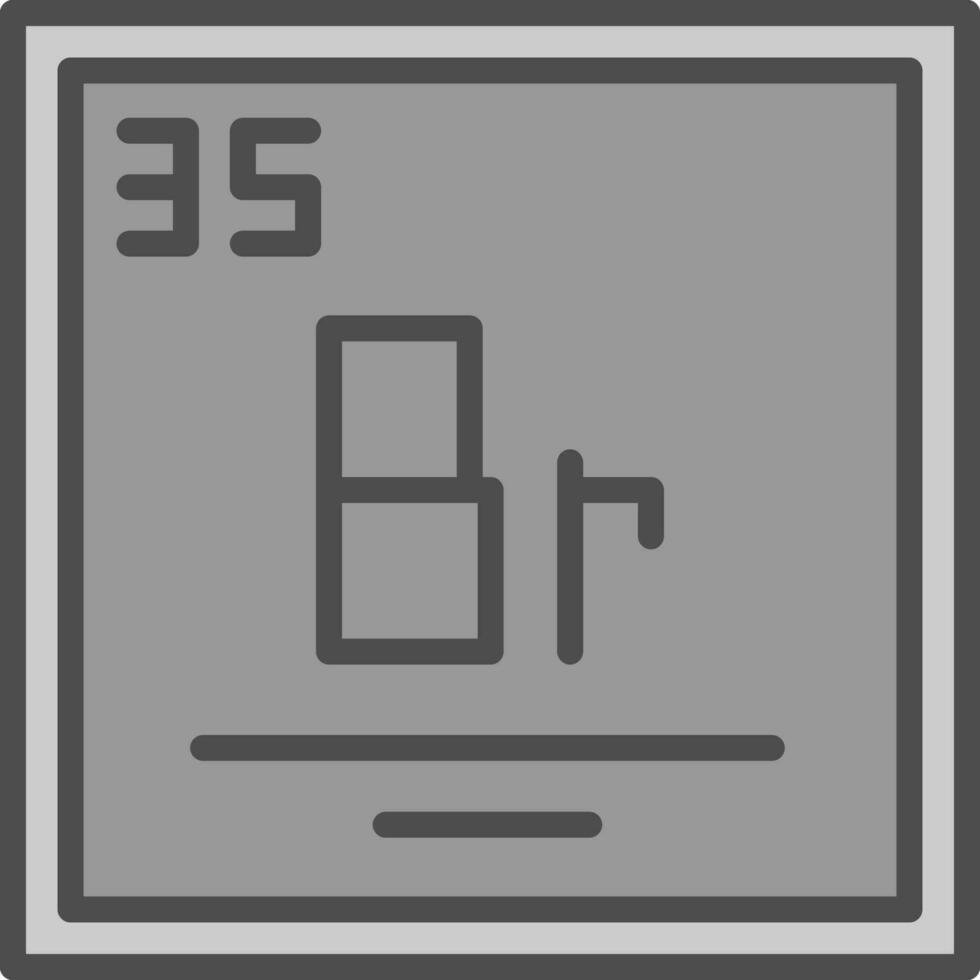 Bromine Vector Icon Design