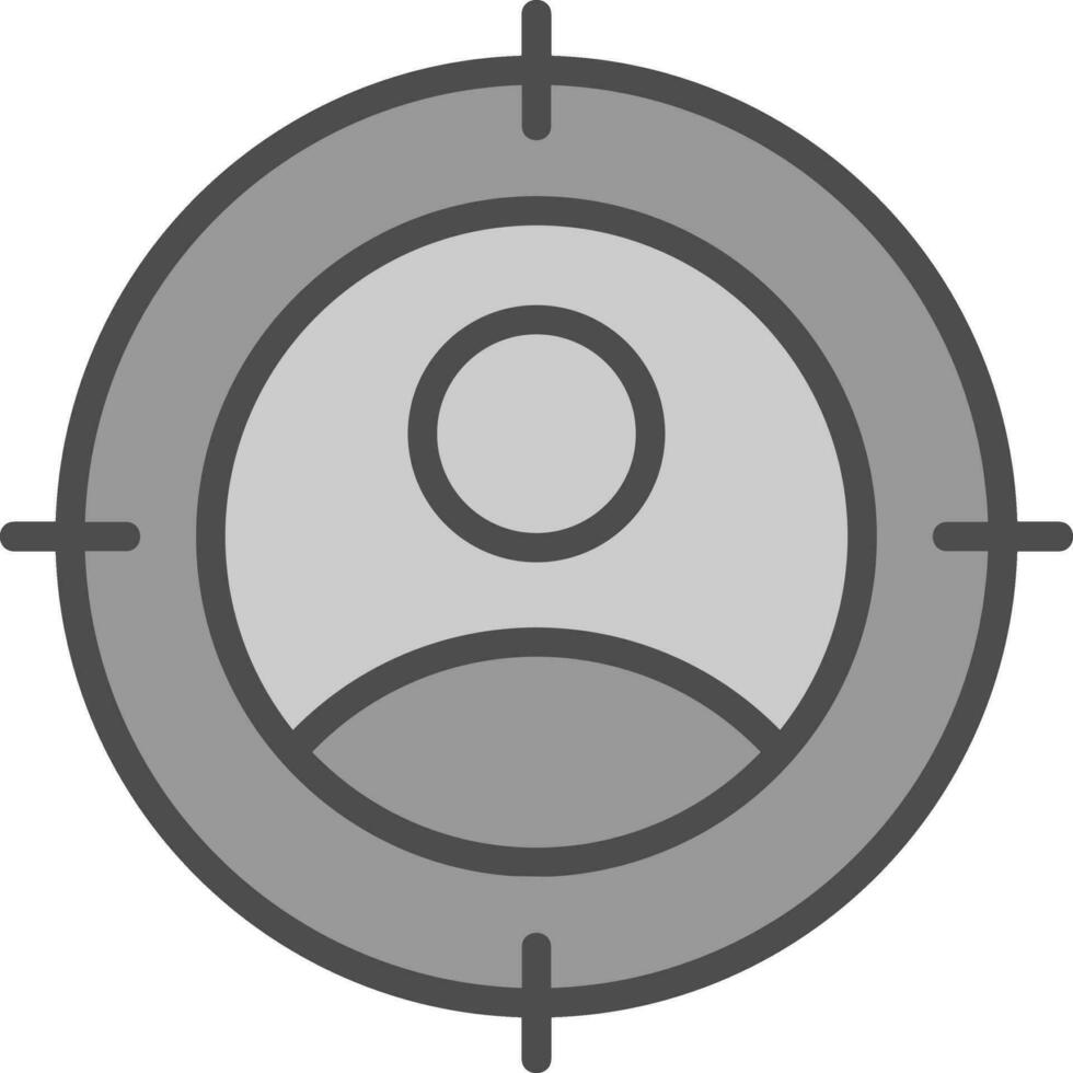 Target audience Vector Icon Design