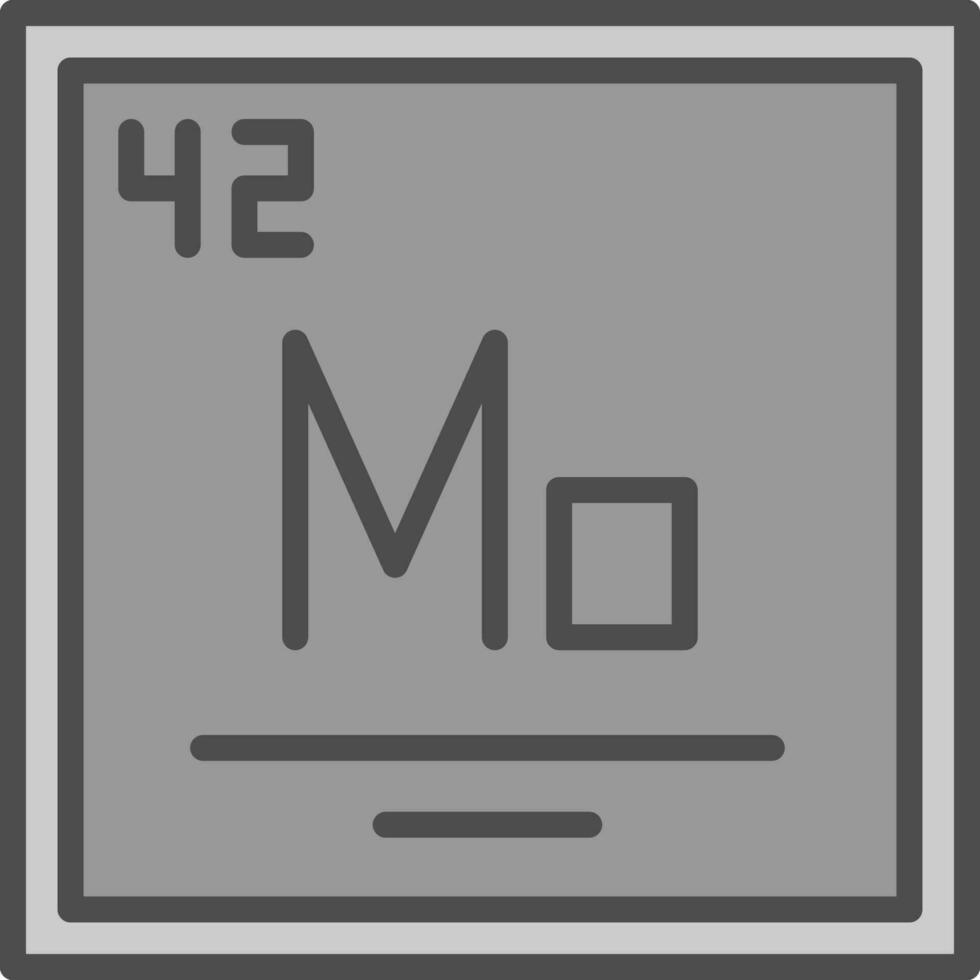 molibdeno vector icono diseño