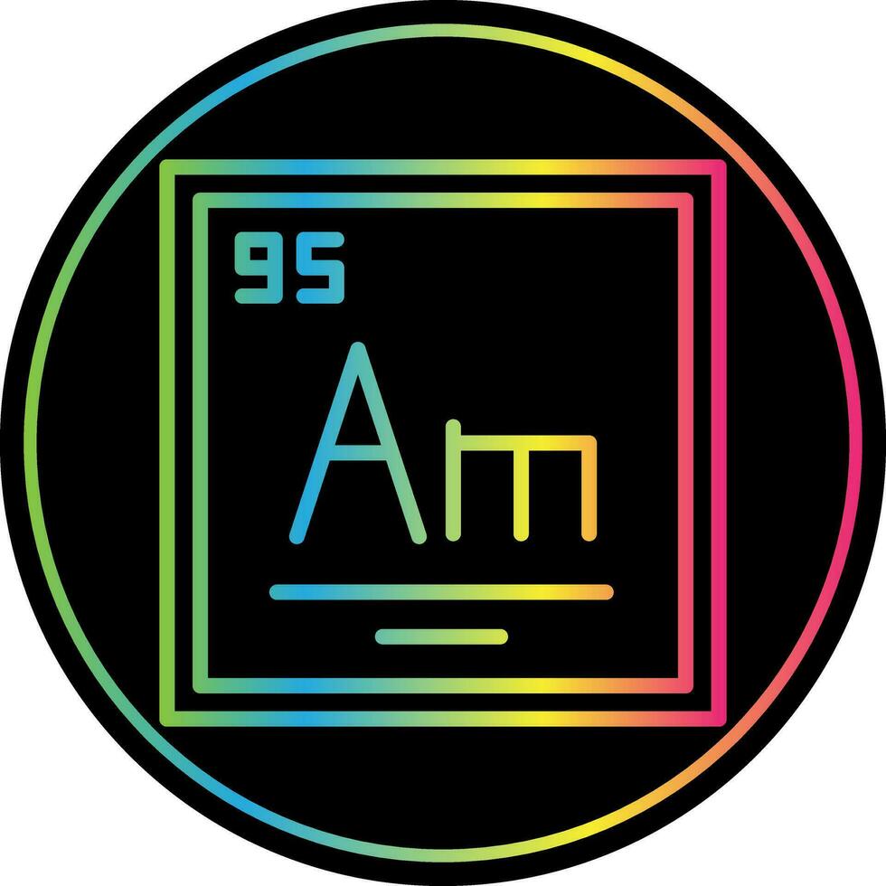 Americium Vector Icon Design