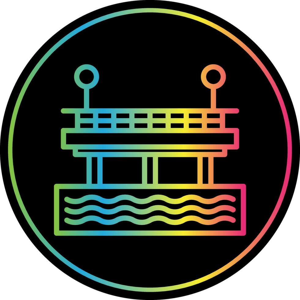 diseño de icono de vector de muelle