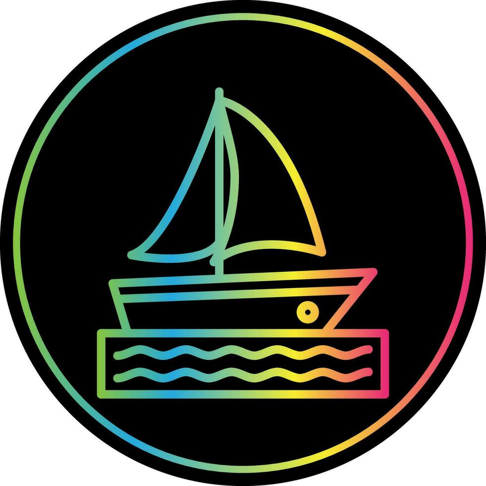 Catamaran Vector Icon Design