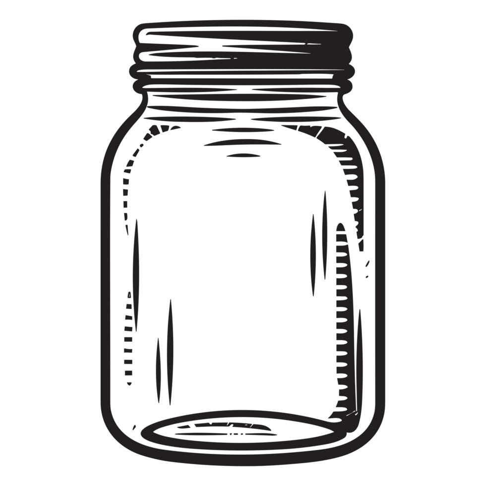 Beautiful Jar Silhouette - png
