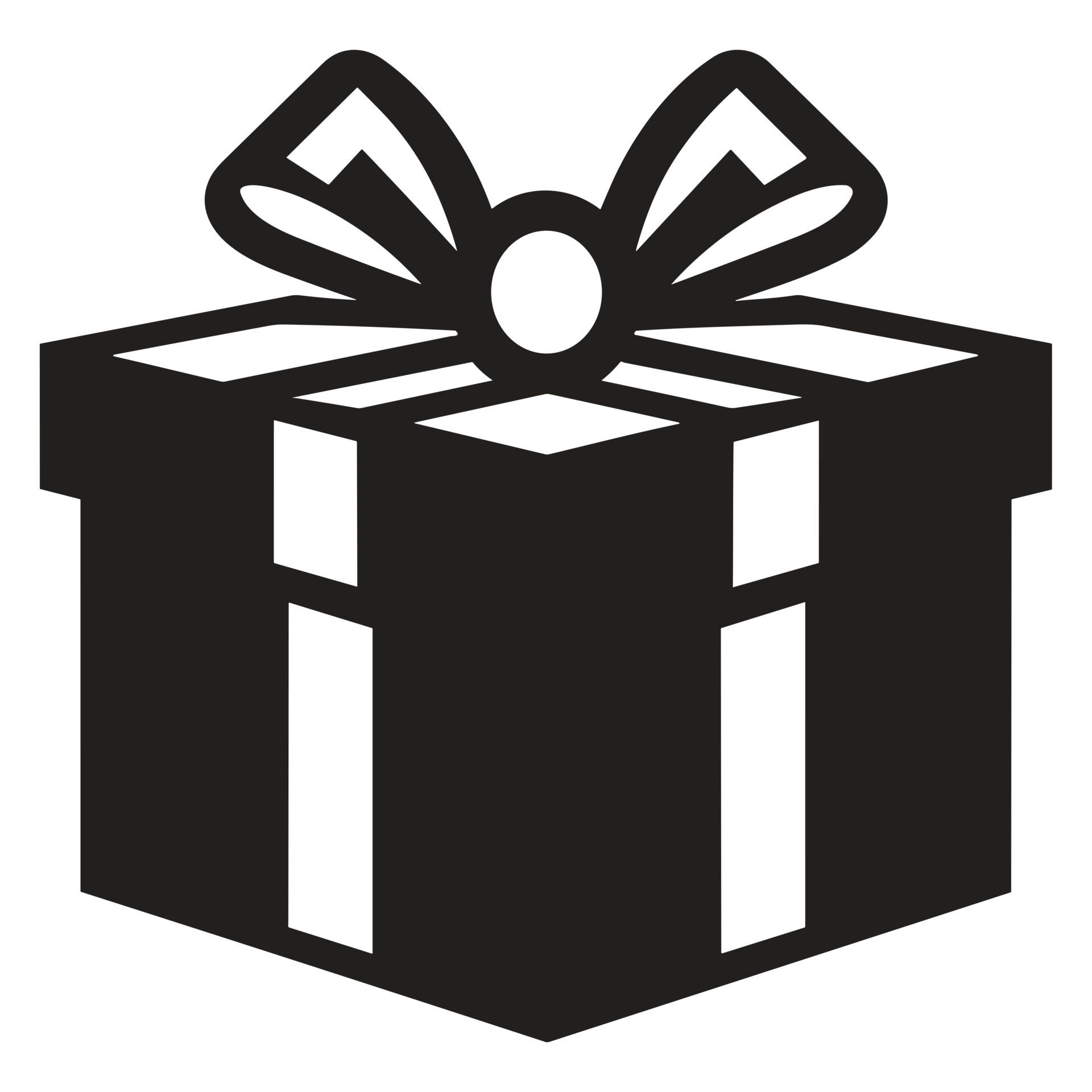 Christmas Present Silhouette 