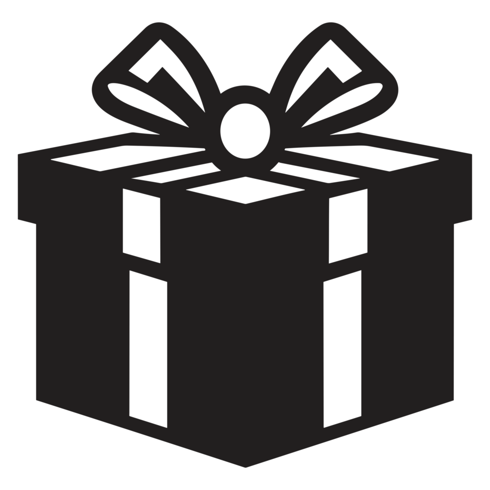 Best Christmas Gift Silhouette - png