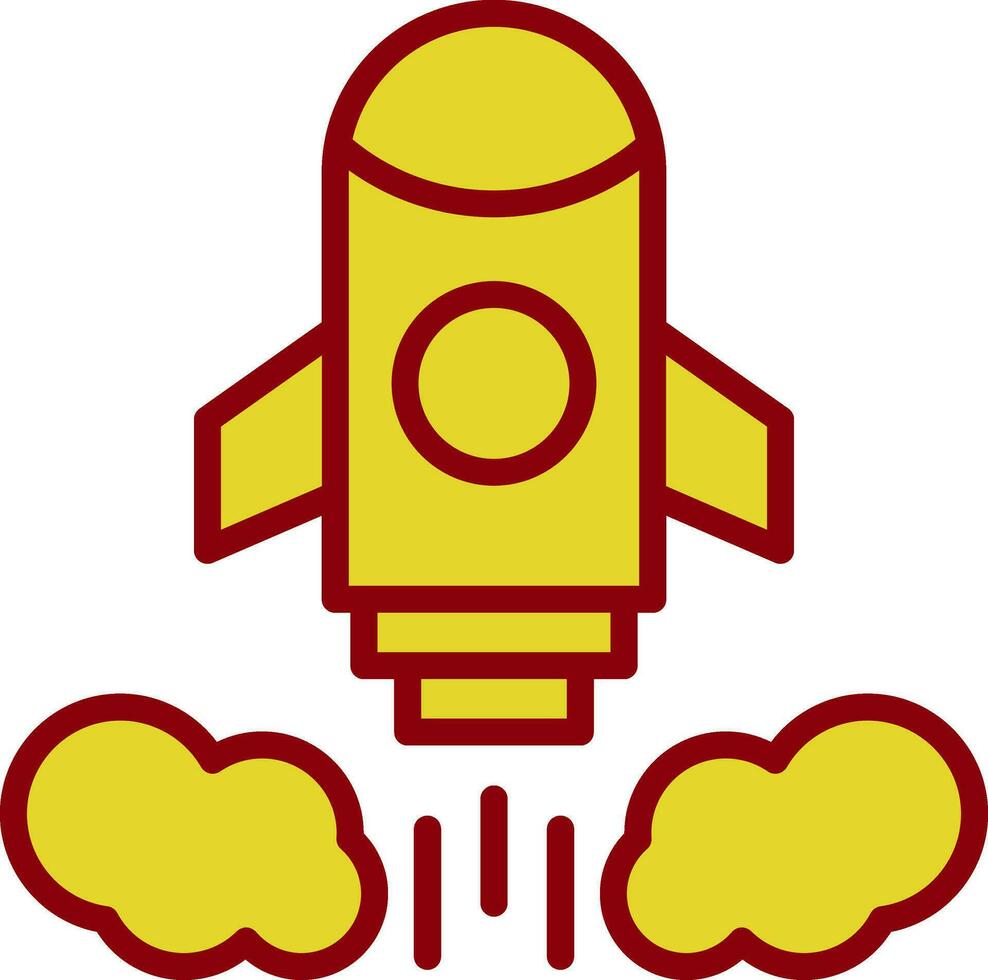Rocket launch Vector Icon Design