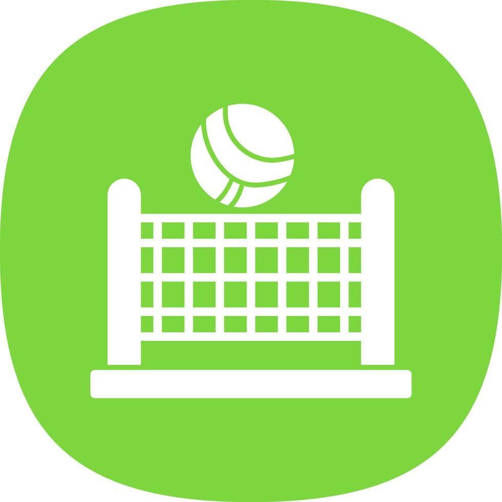 Beach volleyball Vector Icon Design
