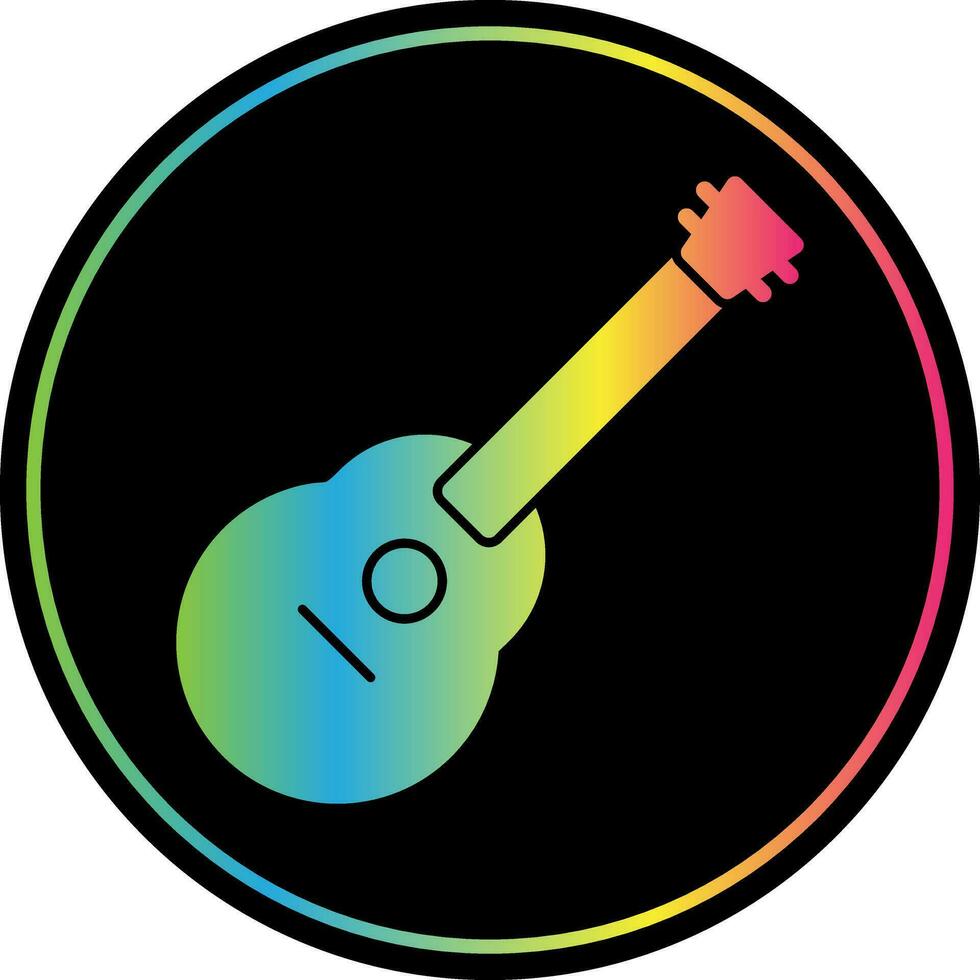 acústico guitarra vector icono diseño