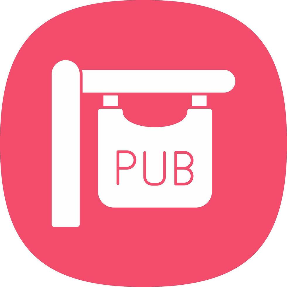 Pub sign Vector Icon Design