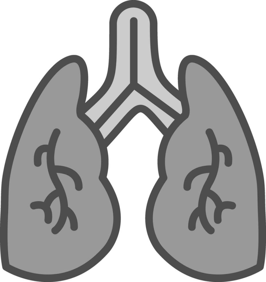 diseño de icono de vector de pulmones