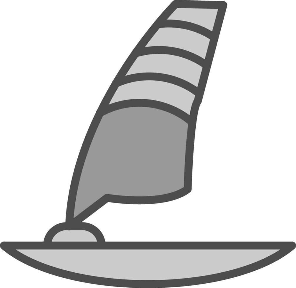 diseño de icono de vector de windsurf