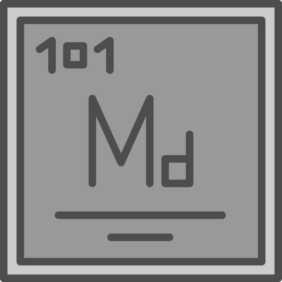 Mendelevium Vector Icon Design