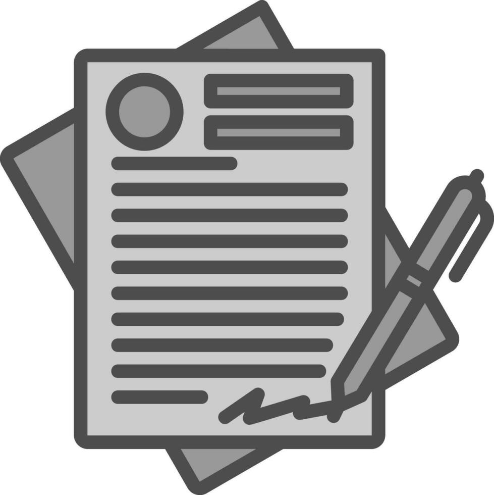 Contract Vector Icon Design