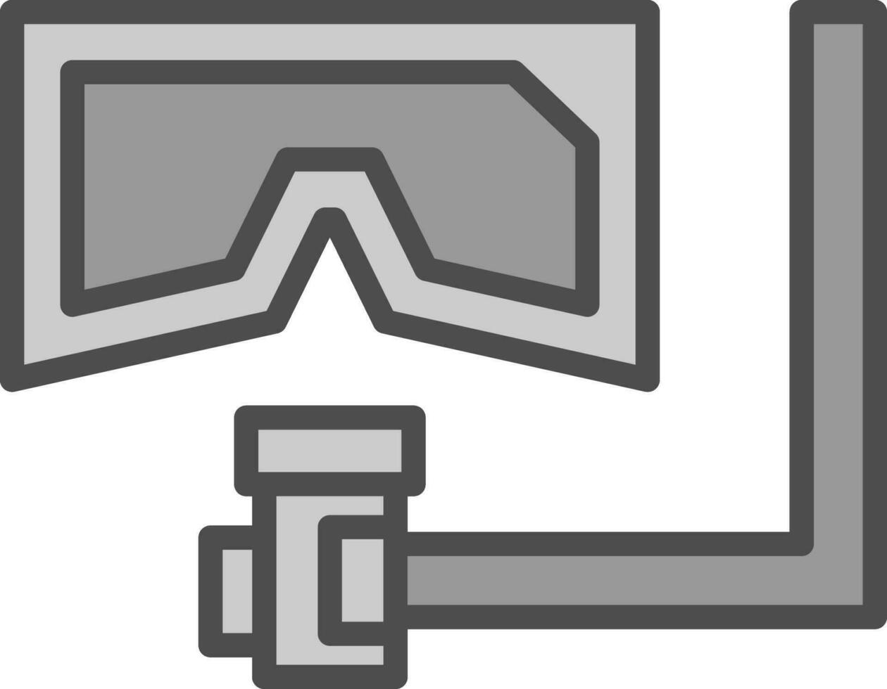 diseño de icono de vector de snorkel